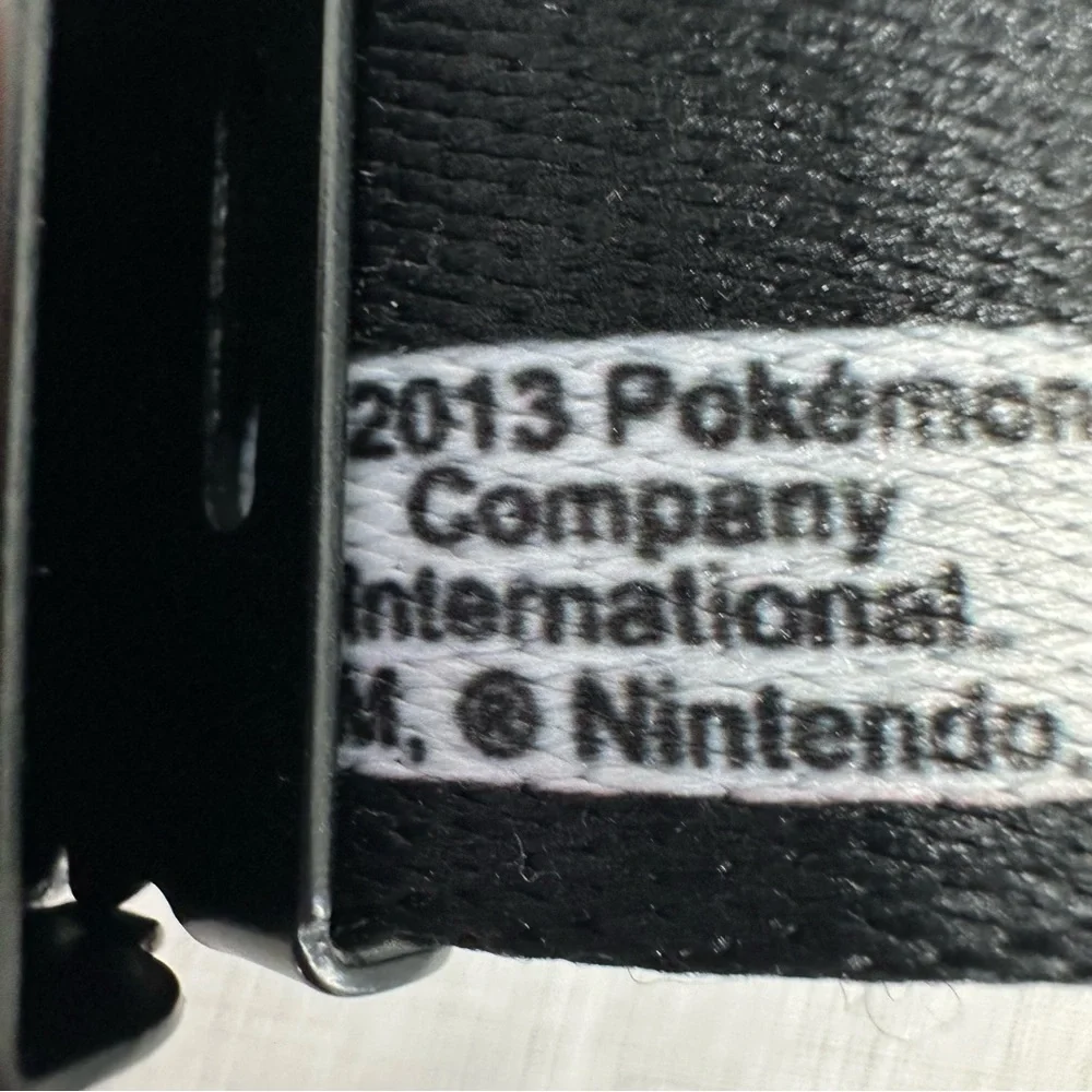 Nintendo x Buckle Down Pokemon Size Large Pikachu Black Adjustable Belt
